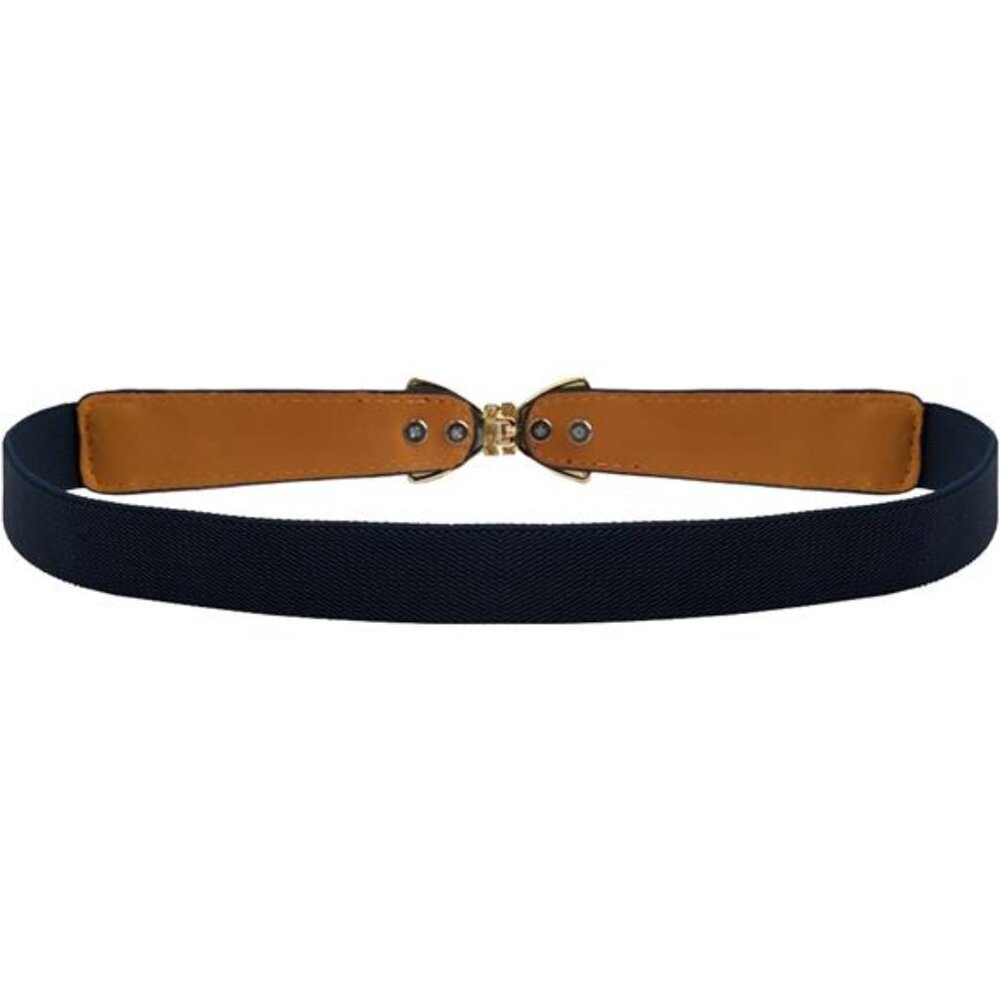 Womens 1" Width Bow Skinny Elastic Waist Belt Stretchy Belt Thin Belt - Picture 2 of 6